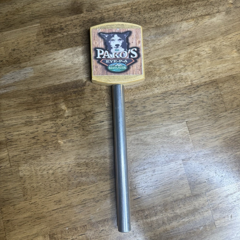 Snake River Brewing Pako's Eye-PA Beer Tap Handle Wooden Dog IPA Bar - Picture 7 of 9